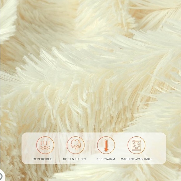 BN factory sealed 78”x90” queen super fuzzy blanket “Bartlett pear” soft yellow - Picture 3 of 5